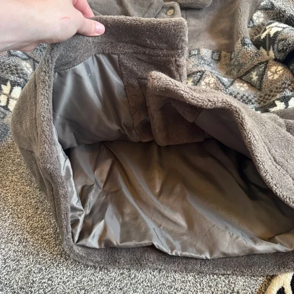 Mulberry Street Fuzzy Brown Jacket - Picture 3 of 5